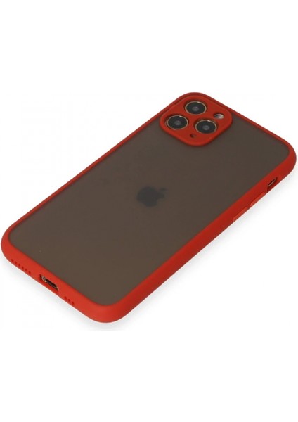 iPhone 11 Pro Kılıf Montreal Silikon Kapak - Kırmızı fırsatları