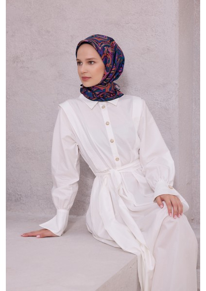 Etnik Desen Saf Ipek Twill Eşarp 4222D01 57 fiyatları