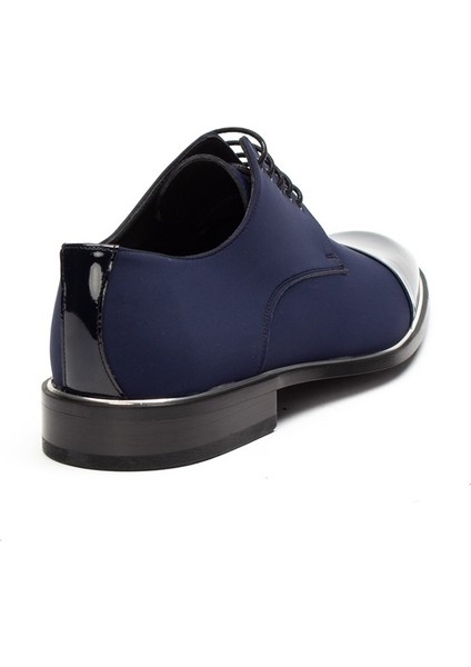 Erkek Lacivert Bağcıklı Saten Klasik Ayakkabı fırsatları