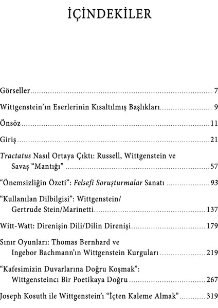 Wittgenstein’ın Merdiveni - Marjorie Perloff modelleri