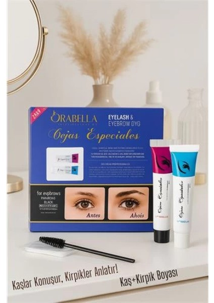 Modacar Siyah Kaş ve Kirpik Boyası Profesyonel Orabella fiyatları