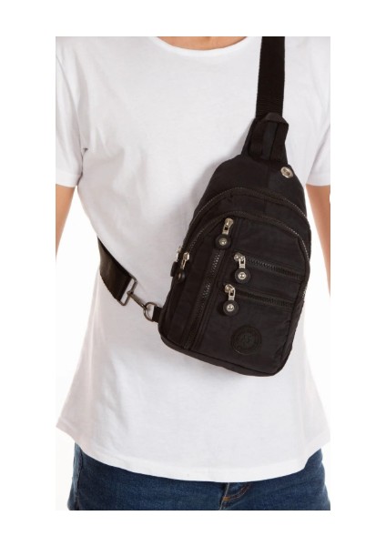 Unisex Su Geçirmez Kulaklık USB Çıkışlı Çapraz Askılı Çanta Bel Omuz ve Göğüs Çanta Günlük Bodybag fiyatları