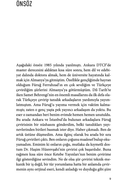 Sadece Ses - Füruğ Ferruhzad