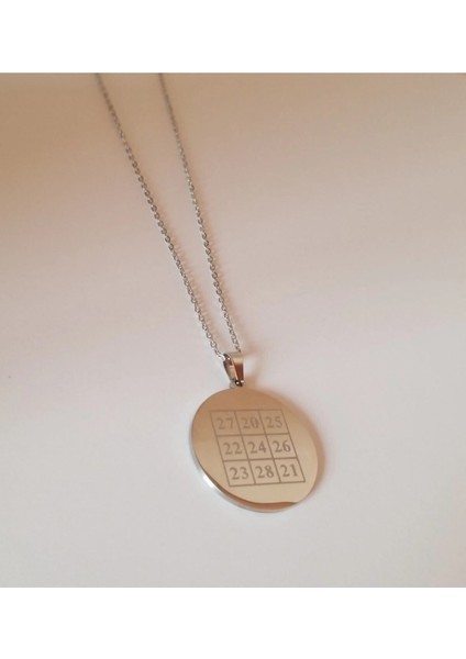 Kubera Yantra (Para Yantrası) Sayı Sekanslı Çelik Kolye fiyatları