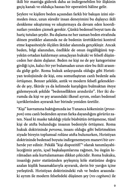 Kişiler ve Şeyler - Roberto Esposito