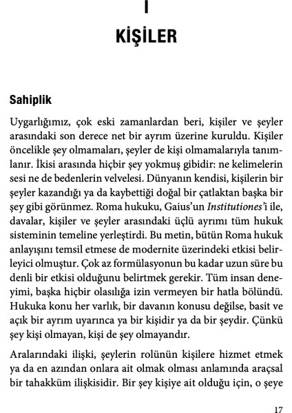 Kişiler ve Şeyler - Roberto Esposito