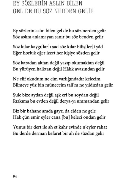 Risâletü’n-Nushiyye ve Divan - Yunus Emre