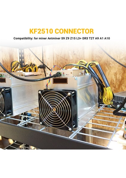 50PCS KF2510 Konektör 2.54MM Erkek Pim Başlığı 4pin Asıc Miner Antminer S9 Z9 Z15 L3+ Dr3 T2T A9 A1 A10 (Yurt Dışından) fırsatları