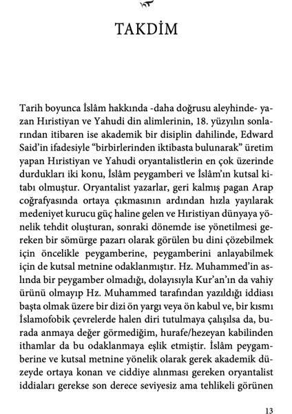 Oryantalizm ve Kur’an - Necmettin Salih Ekiz