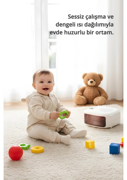 KHT-8422 Elektrikli Isıtıcı Fan | 2 Kademeli Isıtma & Serin Hava Özelliği indirimleri