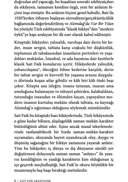 Sait Faik Abasıyanık’ın Alemdağ’da Var Bir Yılan’ı - Mukadder Gemici indirimleri