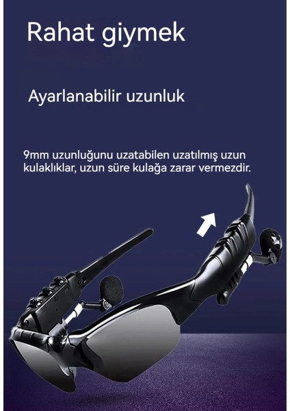 Bluetooth Kablosuz Kulaklıklı Şık Gözlük Akıllı Gözlük fiyatları
