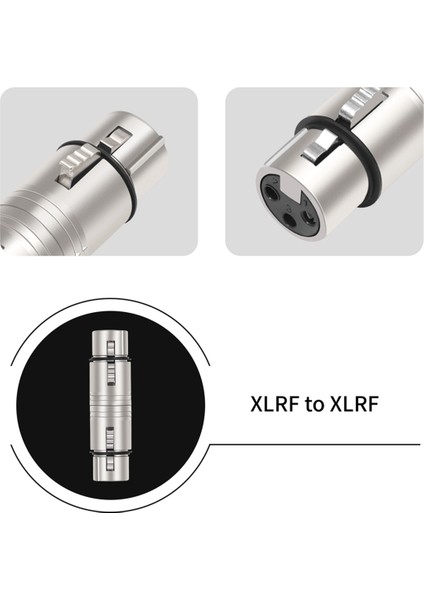 2 Paket Xlr Dişi Ila Dişi, 3 Pin Xlr Dişi - 3 Pin Xlr Dişi Cinsiyet Değiştirici Mikrofon, Stereo, Mixerr Için (Yurt Dışından) indirimleri