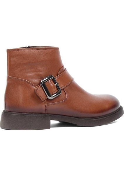 Kadın Taba Fermuarlı Toka Detaylı Deri Bot indirimleri