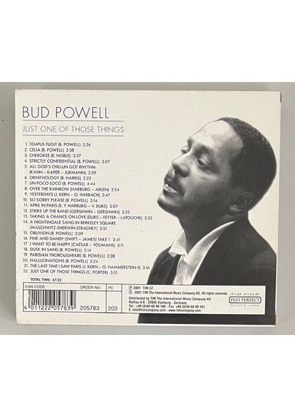 Bud Powell Just One Of Those Things CD (Orijinal Dönem Baskı Cd) fiyatları