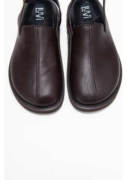 Laby Kahverengi Cilt Hakiki Deri Kadın Sandalet fiyatları