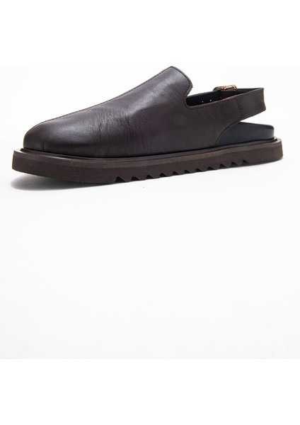 Laby Kahverengi Cilt Hakiki Deri Kadın Sandalet fırsatları