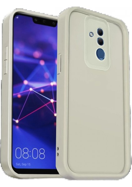 Huawei Mate 20 Lite Kılıf Viera Silikon - Krem