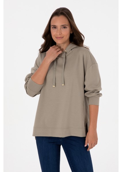 Kadın Açık Haki Sweatshirt 50313561-VR183