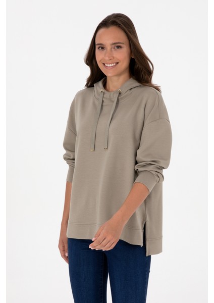 Kadın Açık Haki Sweatshirt 50313561-VR183 modelleri