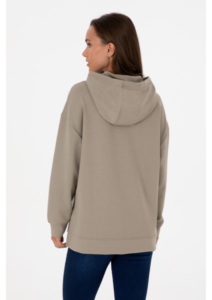 Kadın Açık Haki Sweatshirt 50313561-VR183 indirimleri