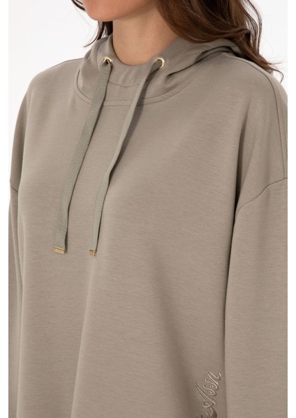 Kadın Açık Haki Sweatshirt 50313561-VR183