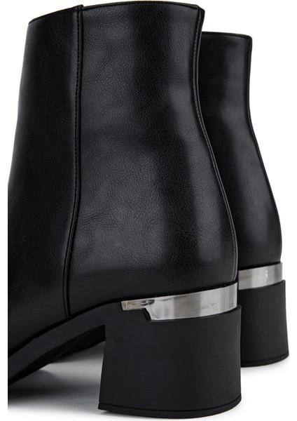 Kadın Suni Deri Siyah Topuklu Bot 889 1422 Bn Bot SK25-26 Sıyah indirimleri