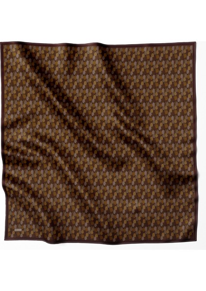 Çiçek Desen Ipek Twill Eşarp 4204D01 58