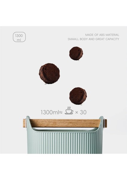 Kahve Knock Box Büyük Kapasiteli Espresso Telvesi Kabı Toz Eğimli Kalıntı Boşaltma Kovası Yapıcı Aletleri Süt Beyazı (Yurt Dışından) fırsatları