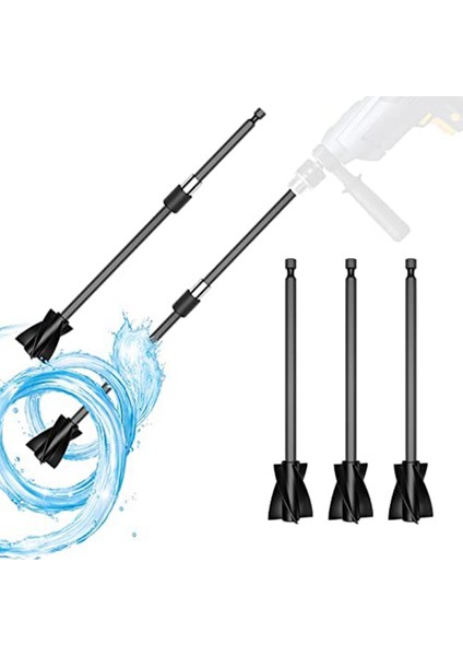 Uzatma Çubuğu ile 5 Adet Reçine Karıştırma Küreği, Güçlü Karıştırma Için Epoksi Karıştırıcı Ataşmanı, Yeniden Kullanılabilir Boya Karıştırıcı (Yurt Dışından) fiyatları