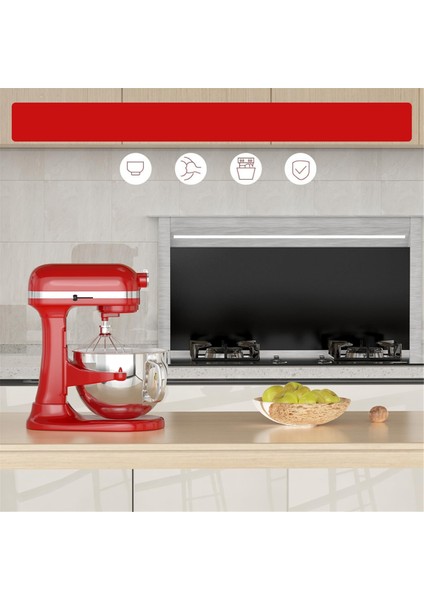 Kitchenaid Stand Mikserler Için 6qt Paslanmaz Çelik Mikser Kabı, Saplı 6qt Eğimli Kafa Mikseri Için Kitchenaid Karıştırma Kabı (Yurt Dışından) modelleri