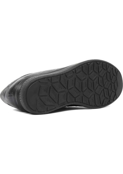 Kadın Siyah Dolgu Topuklu Deri Ayakkabı