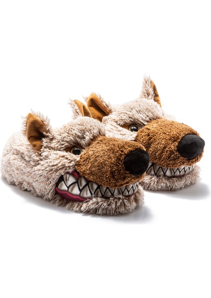 Kurt Erkek Hayvanlı Panduf Bej 41/46