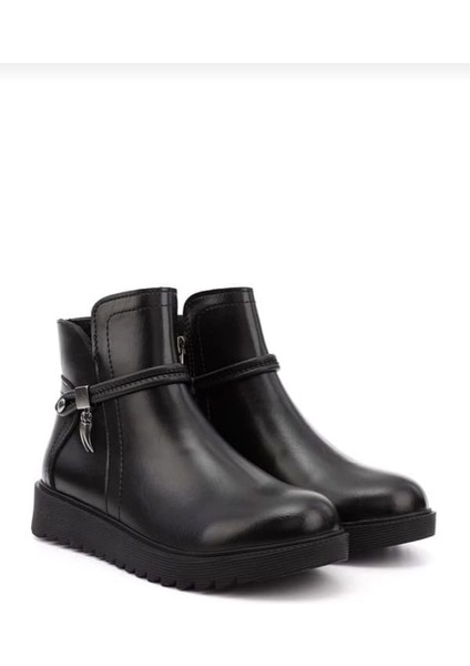 Bianca Siyah Cilt Kısa Bot fiyatları