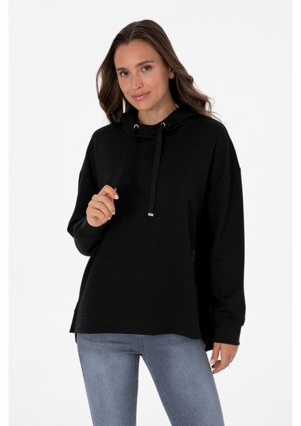 Kadın Siyah Sweatshirt 50313561-VR046