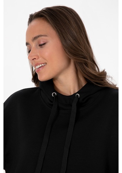 Kadın Siyah Sweatshirt 50313561-VR046 fiyatları