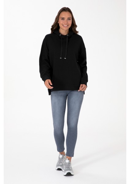 Kadın Siyah Sweatshirt 50313561-VR046 fırsatları