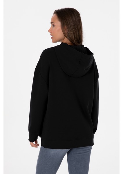 Kadın Siyah Sweatshirt 50313561-VR046 indirimleri