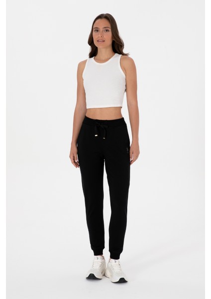 Kadın Siyah Eşofman Altı 50313584-VR046