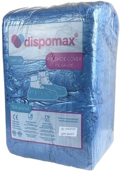 Kalın 20 Mikron Çift Lastik Galoş 1000 Adet fırsatları