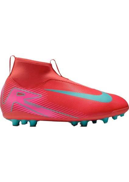 Mercurial Superfly 10 Academy Ag Kids Football Shoes Çocuk Kramponu Pembe
