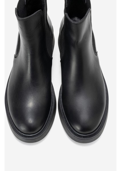 Orlıss Siyah Cilt Lastikli Hakiki Deri Kadın Chelsea Bot fiyatları