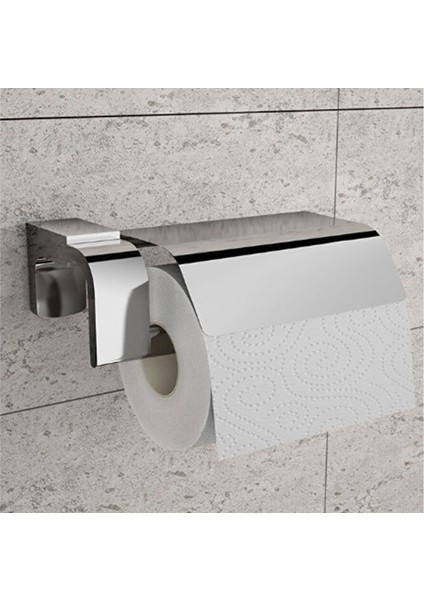Krom Gümüş Kapaklı Lüks Tuvalet Kağıtlık Vidalı Paslanmaz Metal Duvara Monte Banyo Kağıt Aparatı modelleri