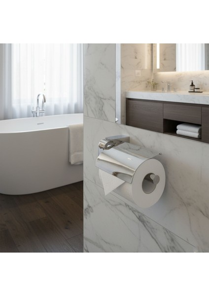 Krom Gümüş Kapaklı Lüks Tuvalet Kağıtlık Vidalı Paslanmaz Metal Duvara Monte Banyo Kağıt Aparatı indirimleri