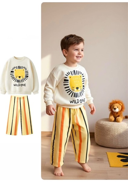 Barbosa Sweatshırt Coton Pantolon Eşortman Şık 2 Li Pamuklu Şardonsuz Erkek Takım