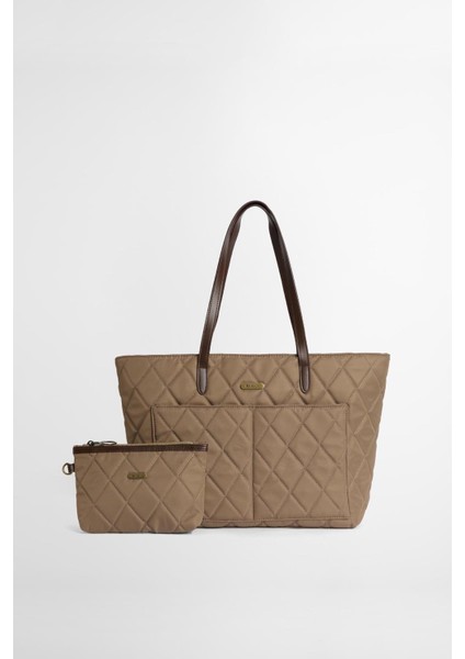 Quilted Tote Çanta SN31 Sand