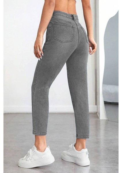 Kadın Yüksek Bel Soho Boyfriend Jean C599 fırsatları