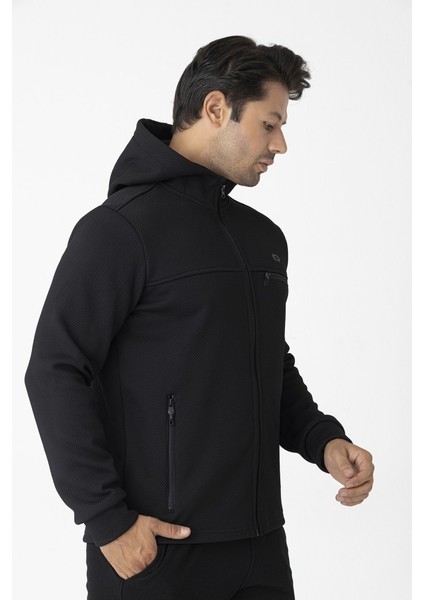 Erkek Kapüşonlu Sweatshirt Su Itici Kapüşonlu Sweatshirt Siyah Erkek Sweatshirt fırsatları