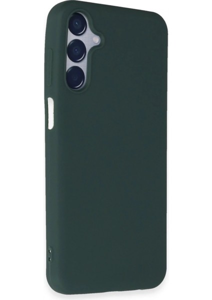 Samsung Galaxy M15 Kılıf First Silikon - Koyu Yeşil