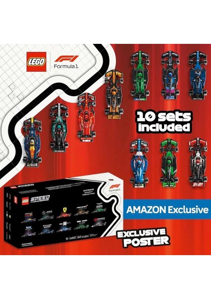 Speed ​​champions Ultimate Formula 1 Koleksiyoncu Paketi 66802 modelleri